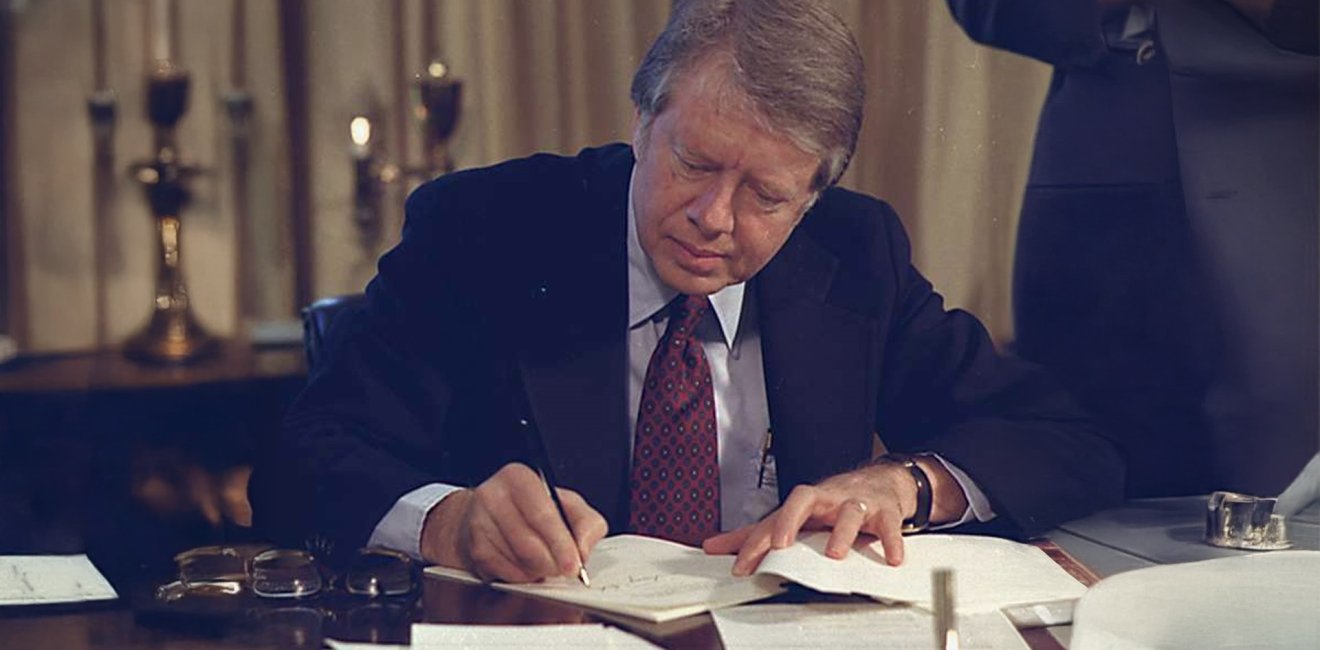 President Jimmy Carter Signing Refugee Bill