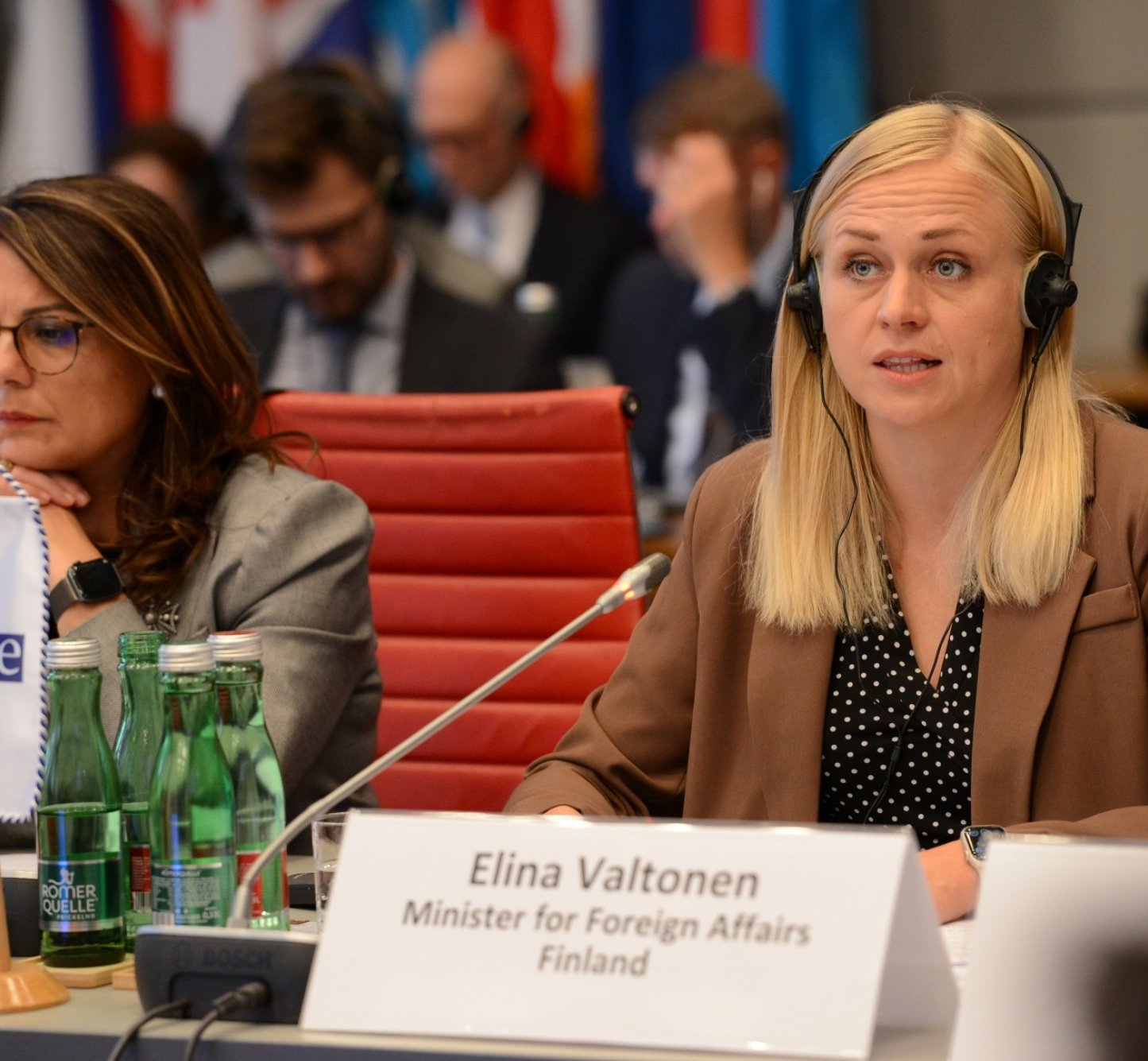 Finland’s Minister for Foreign Affairs Elina Valtonen outlining the country’s priorities as the incoming OSCE Chair-in-Office for 2025 to the Permanent Council, 19 September, 2024