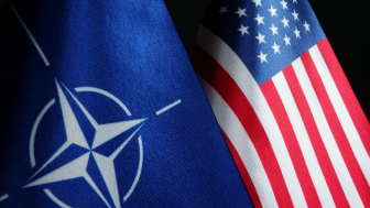 NATO and US flags