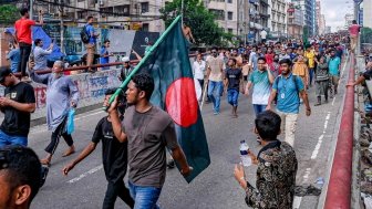 Pro-democracy protest in Bangladesh