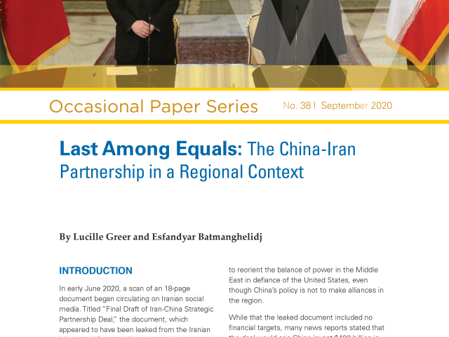 Occasional Paper No 38, September 2020 