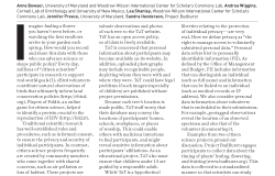 Sharing data while protecting privacy in citizen science