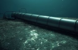Photo of pipeline on seabed