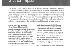 Publication: Empowering Development Finance Corporation for Greater Impact